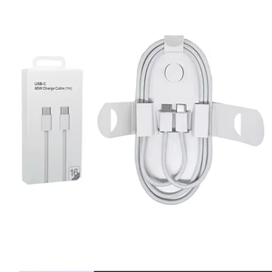 Câble de données USB C vers Type C 60W, câble Type C en nylon à charge rapide avec boîte de vente au détail pour téléphone 15 16 Pro Max - Product Image 1