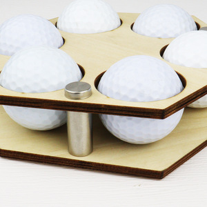 Exhibidores de Pelotas de Golf Creativos de Madera con Forma de Panal de Abeja, Soporte de Pared para Exhibición de Pelotas de Golf - Product Image 3