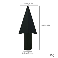 Flèches de chasse en acier noir pour tir à l'arc, pointes en acier pour arc à poulies, pointes de flèche pour arbalète, vente en gros