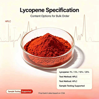 Poudre de Lycopène 10% 5% à base d'extrait de tomate, colorant matière première, prix de gros