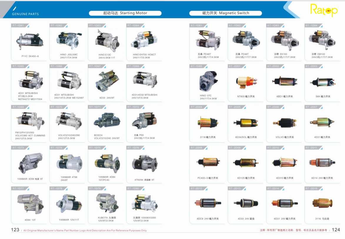 PC300-7 Excavator Starter 600-863-8111 600-863-8112 for 6D114 Engine