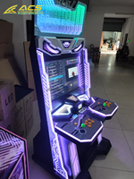 Machine d'arcade de combat ACS, borne verticale avec commandes par joystick et boutons, pour parc d'attractions