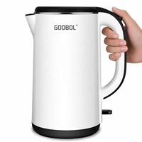 Machine à café et thé électronique portable, contrôle de la température, 360 pichet en acier inoxydable, appareils d'hôtel, bouilloire électrique intelligente