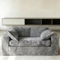 Canapé-lit convertible en forme de pouf, petit canapé rembourré avec un design moderne et luxueux pour hôtel et salon