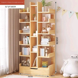 Kệ sách phòng khách đơn giản nhiều lớp Kệ hạ cánh phòng học sinh viên nhỏ trưng bày kệ lưu trữ kệ lưu trữ container - Product Image 4