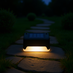 Lampe d'extérieur solaire à LED Db Solar, lumière blanc chaud, corps en PC, éclairage de jardin avec capteur de lumière, petite taille portable - Product Image 2