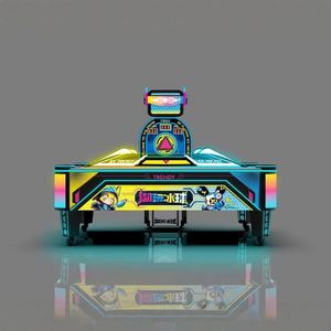 Machine de jeu vidéo de type City Game, Air Hockey multi-balles double, et Hockey sur glace blindé, à monnayeur - Product Image 4