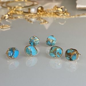 LS-B1160 Amazing Raw Green <strong>Turquoise</strong> <strong>Earring</strong> Gemstone <strong>Earring</strong> Natural Stone <strong>Stud</strong> <strong>Earring</strong> Cheap Wholesale - Product Image 3