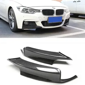 SPLITTER in fibra di carbonio a secco per berlina BMW F30 2012-2018 con paraurti anteriore sportivo M/M