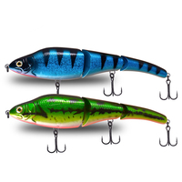 Fabrication 230mm 125g waterboy 3 section multi articulé appât gros leurres de pêche multi articulé Leurre