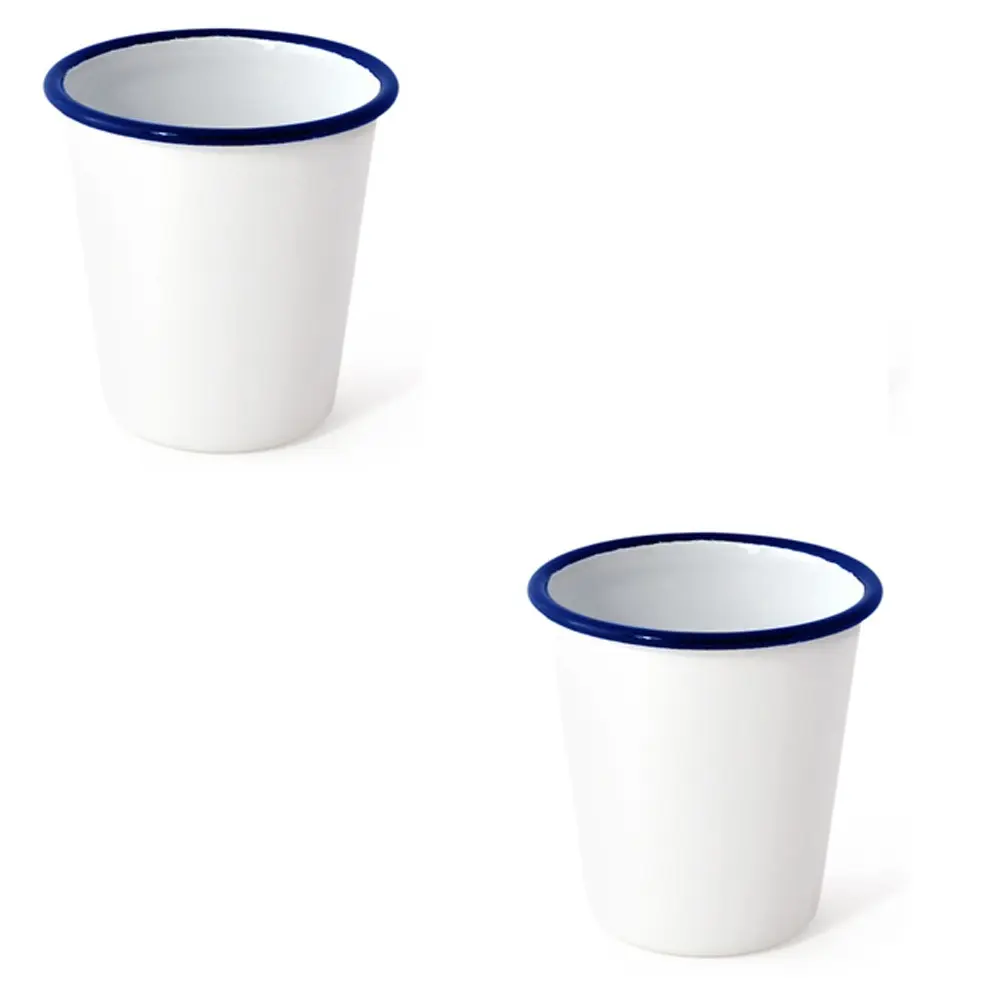 2020 Custom factory wholesale white whisky promotional enamel steel coffee tumbler with lid