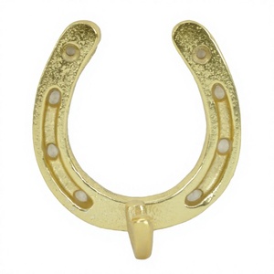 Gold Horse Shoe <b>Hook</b> Wall Decorated Equestrian Items Metal Towel Clothes Hanger <b>Coat</b> <b>Hook</b> <b>Decorative</b> <b>Hooks</b> for Wall Decoration - Product Image 1