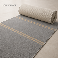 Tapis de prière gris minimaliste moderne pour mosquée, sur mesure, en laine de 6 mm, 12 mm, 15 mm pour la salle de prière du Masjid