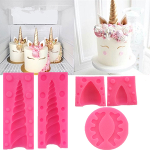 <span class=keywords><strong>Moule</strong></span> à gâteau en Silicone, Collection de <span class=keywords><strong>licorne</strong></span>, 4 pièces, Fondant, outils de décoration, pour la fabrication de pâtisserie - Product Image 4