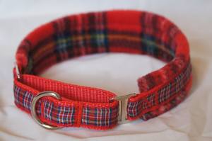 Doublé polaire, collier Martingale, tartan Royal Stewart, largeur 35mm, marche pour chien, collier confort, collier sans frottement - Product Image 2