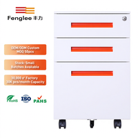 Armoire de classement mobile à 3 tiroirs en acier, meuble de rangement de bureau verrouillable sur roulettes, design moderne et écologique, tiroir pour dossiers suspendus