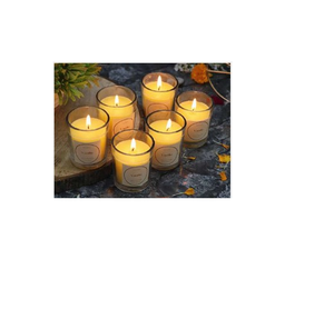 Premium Clear Glass Votive <b>Candle</b> <b>Gift</b> <b>Set</b> of 6 Scented Decorative <b>Candles</b> for Wedding Home Decor Events and <b>Gift</b> Giving - Product Image 2