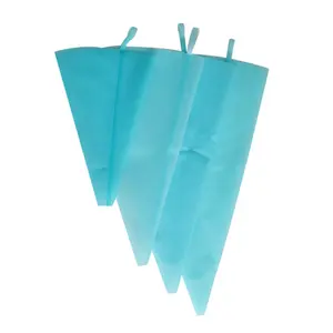 Recyclable material blue multiple sizes cake making printable commercial piping bags