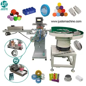 Custom Ink Tray Pad Printer Multifunctional Pad Printing Machine With Rotary Disk Feeder For Clothes Absorber Tag Less Label Pen