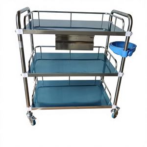 Hospital Stainless Steel <strong>Dressing</strong> <strong>Trolley</strong> Surgical Instrument <strong>Trolley</strong> - Product Image 5