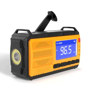 Neues Modell Tragbare LED Multifunktion ale Notfall FM/AM/WB Handkurbel Power Bank Rescue Wetter radio