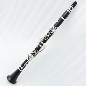 จีนคุณภาพสูงราคาโรงงานสีดํา Rosewood ไม้ดํา 18 คีย์เงิน Bb Clarinet