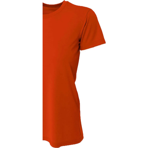 T-shirt à manches courtes à col rond pour femme, style streetwear, écologique, en coton biologique respirant, couleur gris - Product Image 5