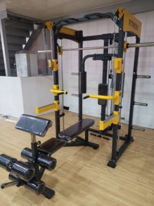 Professionelles Multifunktionales Power Rack mit Smith-Maschine Kommerzielles Fitness-Trainingsgerät Ganzkörper-<span class=keywords><strong>Workout</strong></span> Fitnessausrüstung - Product Image 3