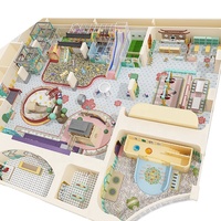 Parc à thème de style chinois personnalisé aventure intérieure pour enfants équipement de terrain de jeu souple à vendre