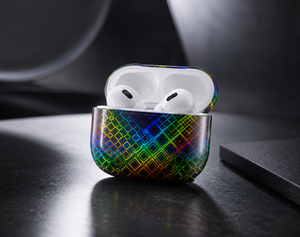 High-Precision Holographic Water Transfer Printing Film Featuring Geometric Rainbow <b>Grid</b> Patterns For Luxury Packaging - Product Image 4