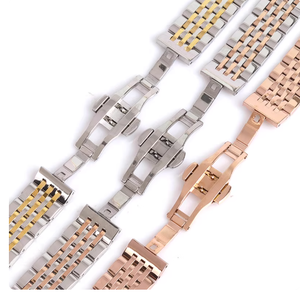 Componenti per Orologi, Orologi alla Moda, Cinturino in Acciaio Inossidabile, Fibbia a Farfalla, Orologi da Uomo e da Donna, Cinturino a Doppio Uso - Product Image 2