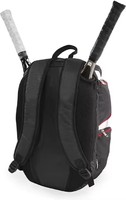 Sac de tennis vintage en polyester imperméable, capacité 30-40L, style tendance et fermeture éclair