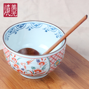 Vajilla de cerámica para cocina japonesa y coreana, juegos de tazones de porcelana para mezclar ensaladas, para <span class=keywords><strong>ramen</strong></span>, fideos y arroz. - Product Image 3