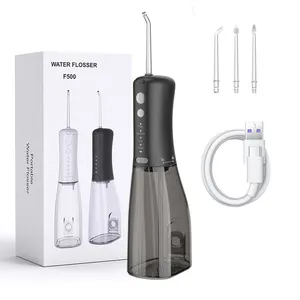 F500 diş bakımı temizleyici yetişkin diş bakımı 350ML IPX7 su geçirmez su Pulsing Oral Irrigator su jeti pensesinde