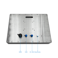 Ordinateurs tablettes murales intégrées 15 17 19 Moniteur LCD robuste étanche IP65 Sans ventilateur Tout en un Écran tactile industriel PC