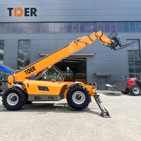 Chariot élévateur télescopique 4x4 TDER, 4 tonnes, hauteur de levage 18 m, rayon de braquage 4100 mm, avec moteur diesel de marque reconnue en option