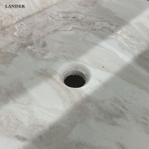 Lander <span class=keywords><strong>Stone</strong></span> Picasso Lavabo de mármol blanco Inodoro Lavabo de baño de mármol Dormitorio de hotel Lavabo de mármol - Product Image 5