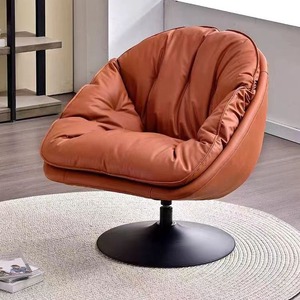 <span class=keywords><strong>Fauteuil</strong></span> pivotant de mode transfrontalière pour petits espaces Chaise de maison de style <span class=keywords><strong>coquille</strong></span> <span class=keywords><strong>d</strong></span>'<span class=keywords><strong>oeuf</strong></span> pour balcon et salon Chaise de canapé confortable - Product Image 1