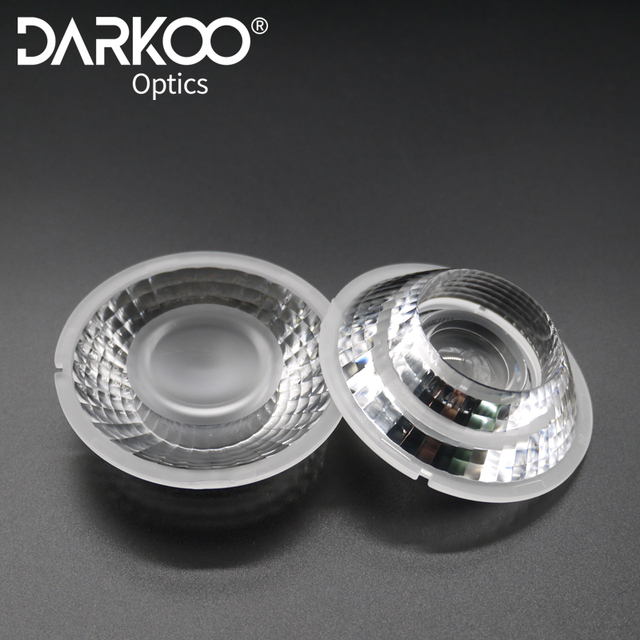 Narrow Beam Customized Led Optical Illumination Cob Focusing Led Lens 15 60 Degree Led Focusing Cob Light Lens