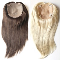 Nouveau stock injection soie base femmes système de remplacement de la perte de cheveux toupets véritable chinois cuticule remy cheveux humains topper avec clips