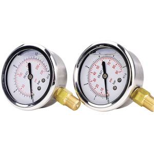 เกจวัดแรงบิดดิจิตอลแบบเติมของเหลวมาตรวัดความดันน้ำมันอากาศขนาดเล็กใหม่ - Product Image 3