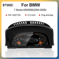 Prix d'usine STWEI, tableau de bord numérique LCD de voiture, groupe d'instruments, panneau de 12,3 pouces, système Linux pour BMW Série 7 E65 E66