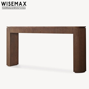 WISEMAX mobili in stile minimalista massello legno di quercia trucco vanità Console toletta e unità TV per soggiorno camera da letto - Product Image 4
