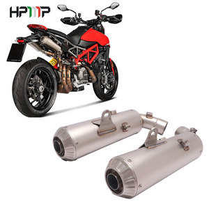 OEM venta al por mayor <span class=keywords><strong>de</strong></span> acero inoxidable bicicleta motocicleta izquierda derecha <span class=keywords><strong>doble</strong></span> tubos <span class=keywords><strong>de</strong></span> <span class=keywords><strong>escape</strong></span> para DUCATI HYPERMOTARD 950 SP - Product Image 1