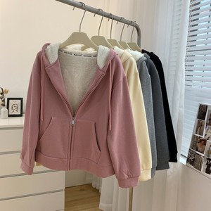 เสื้อโค้ทผู้หญิงแบบมีฮู้ดซิป  บุหนา  ทรงหลวม  สไตล์ลำลอง  แฟชั่นฤดูหนาว - Product Image 1