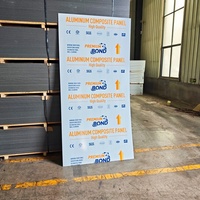 Panneau composite résistant aux UV, ignifuge, couleur unie, 3 mm, 4 mm, 5 mm, revêtement mural Alucobond, panneau composite en aluminium ACP ACM