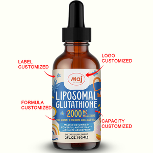 Etiqueta privada 2000MG Suplemento <span class=keywords><strong>l</strong></span>íquido de glutatión liposomal <span class=keywords><strong>L</strong></span>-glutatión Potente complejo antioxidante para la desintoxicación de defensa del envejecimiento - Product Image 2