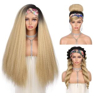 Comercio exterior transfronterizo, bandas para el cabello de moda europea y americana, pelucas falsas, explosiones, cubiertas para la cabeza, superventas africanas - Product Image 2