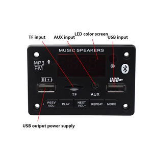 Module récepteur audio sans fil BT JX810BT, carte <span class=keywords><strong>décodeur</strong></span> radio FM avec port d'<span class=keywords><strong>antenne</strong></span> FM pour système audio de voiture - Product Image 3