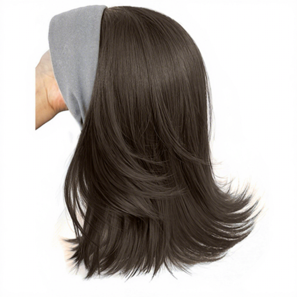 Cold brown-gray hairband